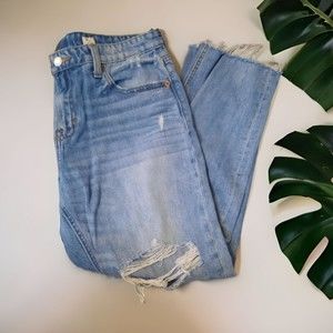 Lucky Brand Co Size 8 29 Sienna Slim Distressed Boyfriend Jeans